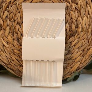 🆕 Clear Glass Straws Set